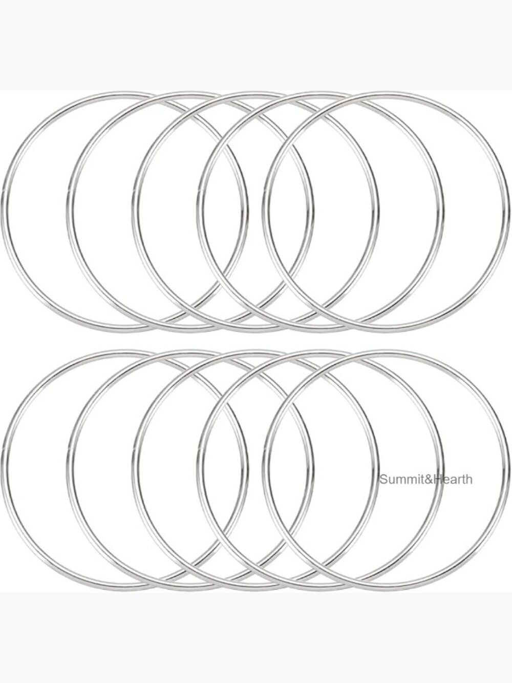 10 Metal Macrame Hoops 3 Inch Craft Rings DIY Dream Catcher Supplies